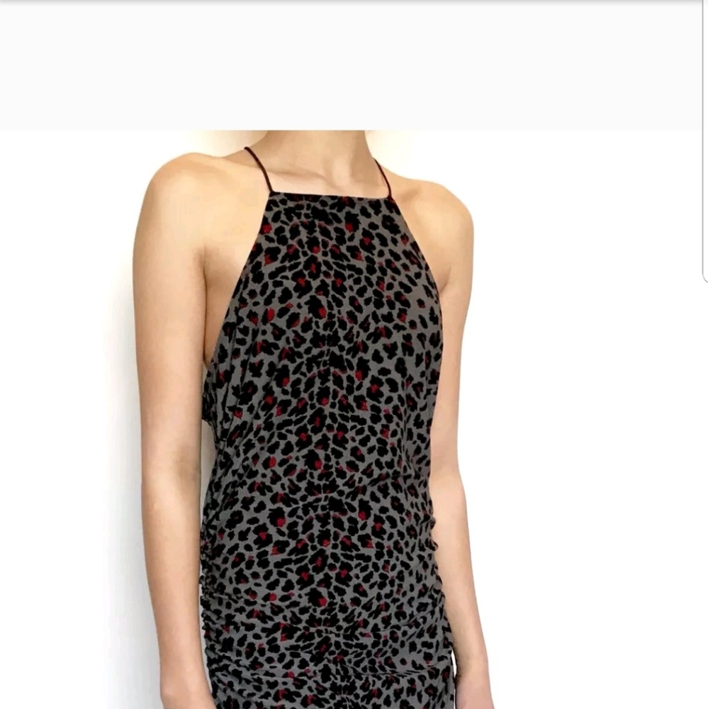 Leith rushed Leopart print dress